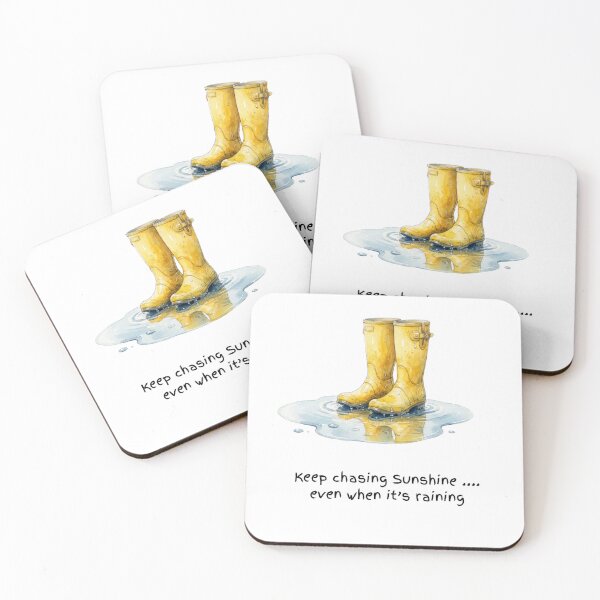 Item preview, Yellow Wellington Boots Watercolour designed and sold by made by Golightly x.