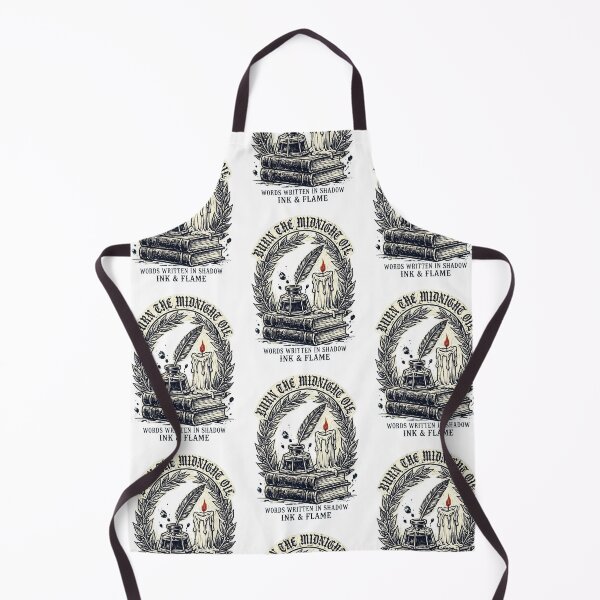 Item preview, BURN THE MIDNIGHT OIL - Navy Inkwell Linocut Tote designed and sold by Aisha Reda.