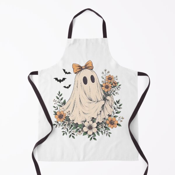 Item preview, Cute Ghost With Flowers Spooky Halloween Floral Ghost Autumn designed and sold by Aniverlia.