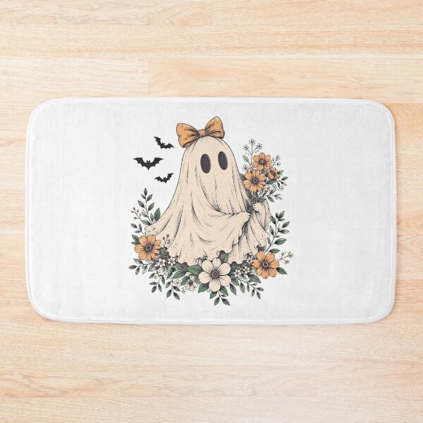 Item preview, Cute Ghost With Flowers Spooky Halloween Floral Ghost Autumn designed and sold by Aniverlia.