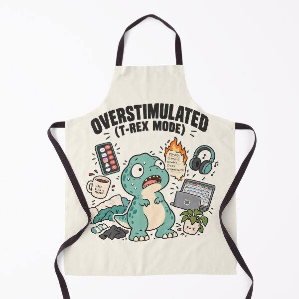 Item preview, Overstimulated T-Rex - Social Battery Dino designed and sold by TheSamuraiCat.