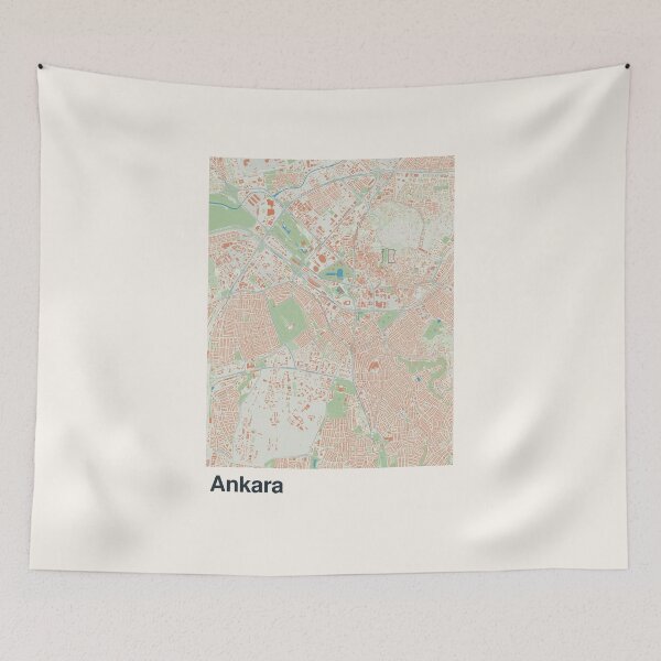Item preview, Ankara Minimalistic Map Art designed and sold by MapsNerd.
