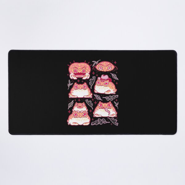 Item preview, Cute Strawberry Pacman Frog Kawaii Horned Toad Sticker Design designed and sold by AnimeSH9.