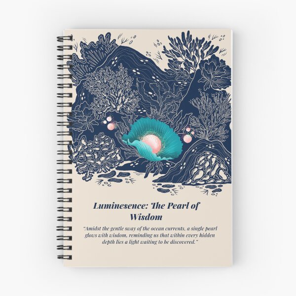 Item preview, Glowing Pearl Shell Ocean Art | Mystical Sea Illustration designed and sold by QuaintInkCo.