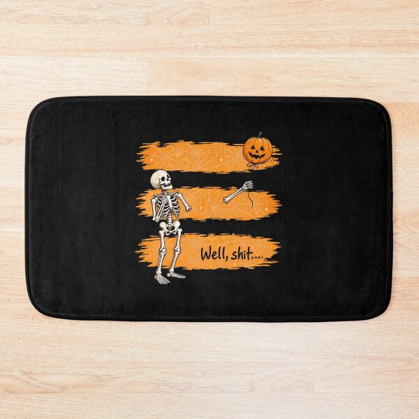 Item preview, Skeleton Lost Balloon Well Shit Halloween Gothic Sarcastic Funny designed and sold by Dmo3HarkoArt.