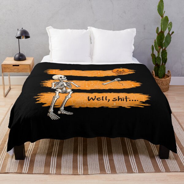 Item preview, Skeleton Lost Balloon Well Shit Halloween Gothic Sarcastic Funny designed and sold by Dmo3HarkoArt.