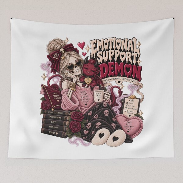 Item preview, ⚡Dead Trendy Collection⚡- Emotional Support Demon designed and sold by WheelieGdArt.