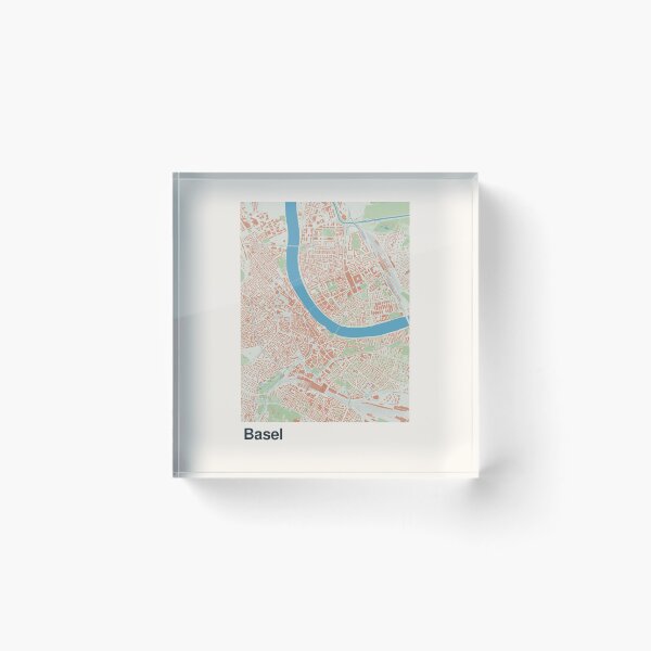 Item preview, Basel Minimalistic Map Art designed and sold by MapsNerd.