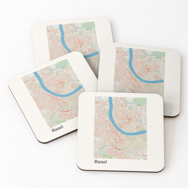 Item preview, Basel Minimalistic Map Art designed and sold by MapsNerd.
