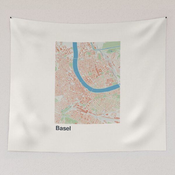 Item preview, Basel Minimalistic Map Art designed and sold by MapsNerd.