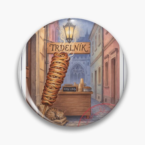 Item preview, Prague Trdelník Street Stall — Czech Pastry Art designed and sold by stickercuffs.