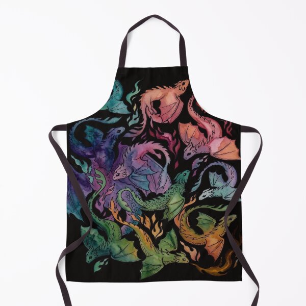 Item preview, Dragon fire rainbow Colorful Watercolor Fantasy Dragon Art designed and sold by robertronda1.