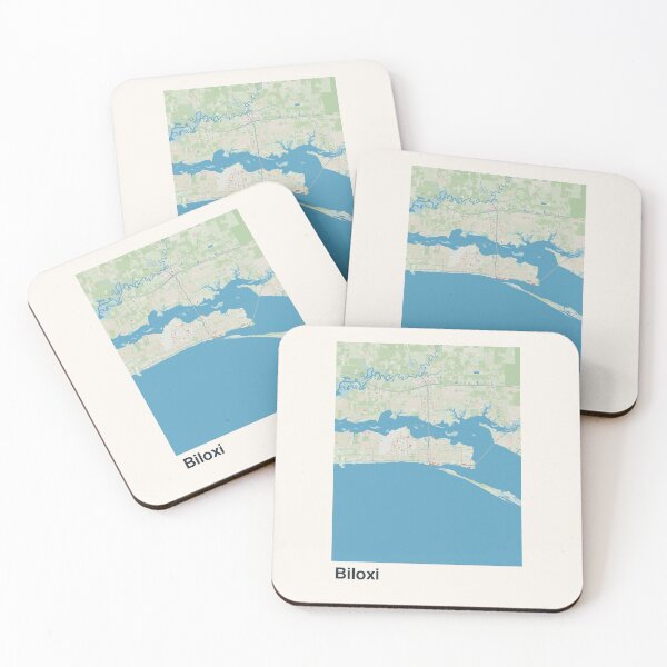Item preview, Biloxi Minimalistic Map Art designed and sold by MapsNerd.