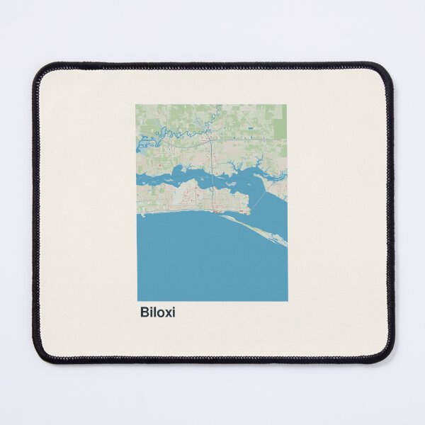 Item preview, Biloxi Minimalistic Map Art designed and sold by MapsNerd.