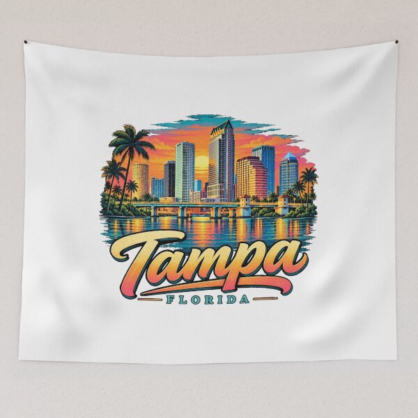 Artikelvorschau, Vintage-Reisesouvenir aus Tampa, Florida – Geschenk zu Wahrzeichen entworfen und verkauft von MichaeIRellov.