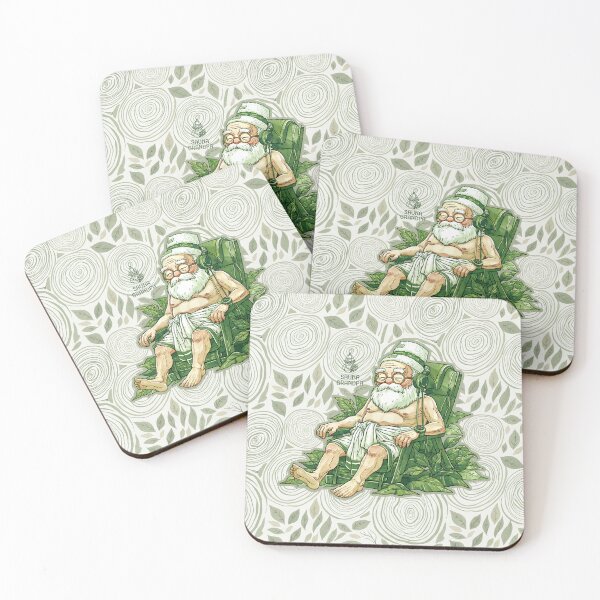 Item preview, 「Sauna Grandpa」Relaxing Grandpa Totonoi - Cute -Tree Rings designed and sold by WABISABIMOMENTS.