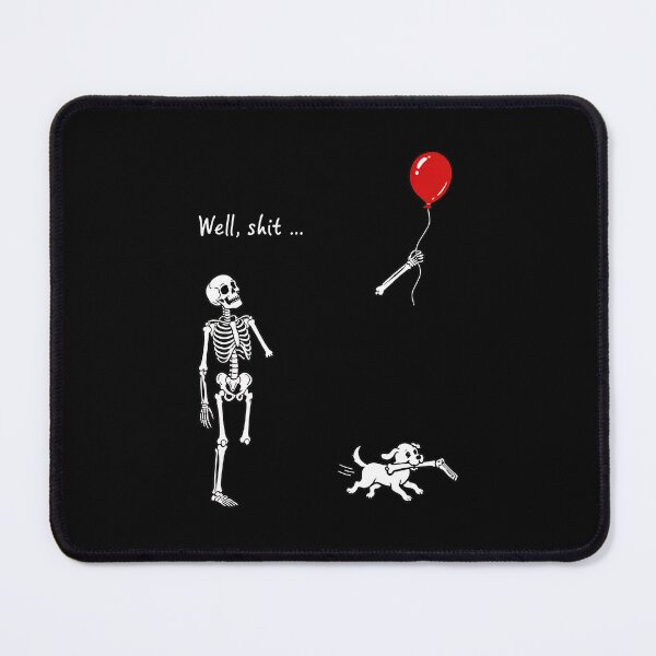 Item preview, Skeleton Lost Balloon Dog Gothic Halloween Dark Humor designed and sold by Dmo3HarkoArt.