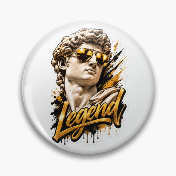 Item preview, Legend David Statue Sticker – Premium 3D Gold Marble Streetwear Art Aesthetic designed and sold by AstraDrip Studio.