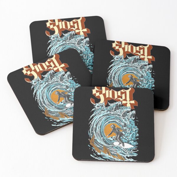 Item preview, Retro Surfing Ghoul Giant Wave Illustration designed and sold by JamesMRobins.