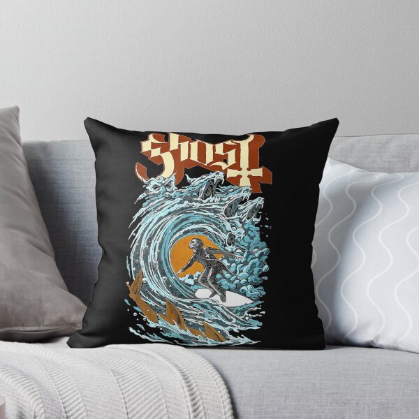 Item preview, Retro Surfing Ghoul Giant Wave Illustration designed and sold by JamesMRobins.