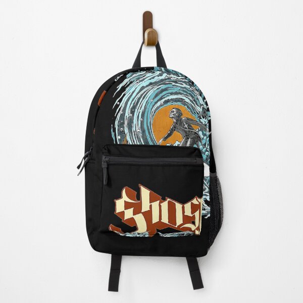 Item preview, Retro Surfing Ghoul Giant Wave Illustration designed and sold by JamesMRobins.