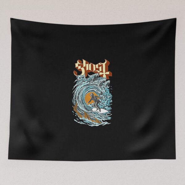 Item preview, Retro Surfing Ghoul Giant Wave Illustration designed and sold by JamesMRobins.