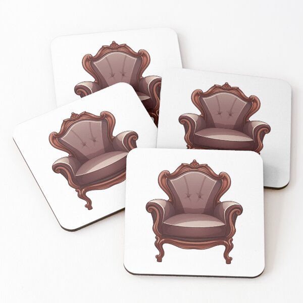 Item preview, Elegant Vintage Brown Armchair Illustration designed and sold by New-School-Wave.