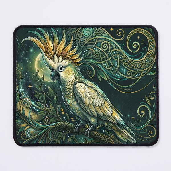 Item preview, Celtic Moon Kakadu – Enchanted cockatoo Fantasy designed and sold by nicky2342.