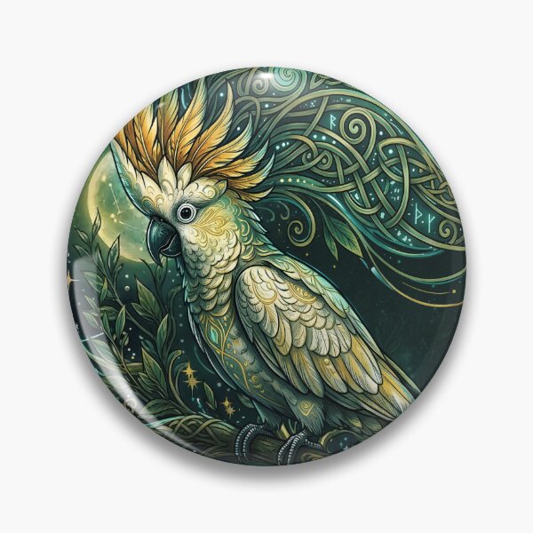 Item preview, Celtic Moon Kakadu – Enchanted cockatoo Fantasy designed and sold by nicky2342.