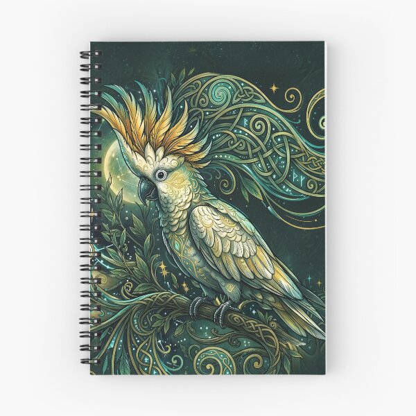 Item preview, Celtic Moon Kakadu – Enchanted cockatoo Fantasy designed and sold by nicky2342.