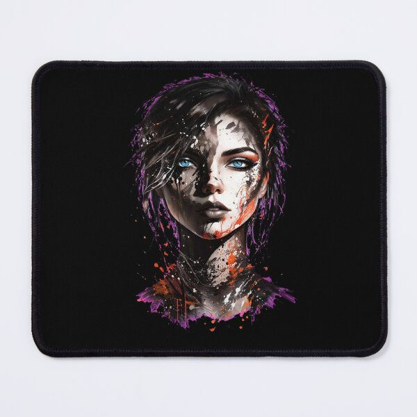 Item preview, Blue Eyed Warrior Girl - Abstract Splatter Streetwear Design designed and sold by Aisha Reda.