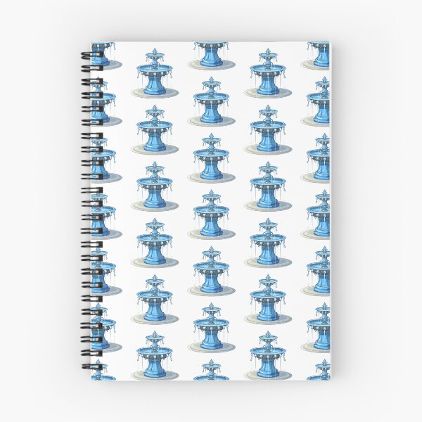 Item preview, Magical Blue Water Fountain Illustration designed and sold by New-School-Wave.