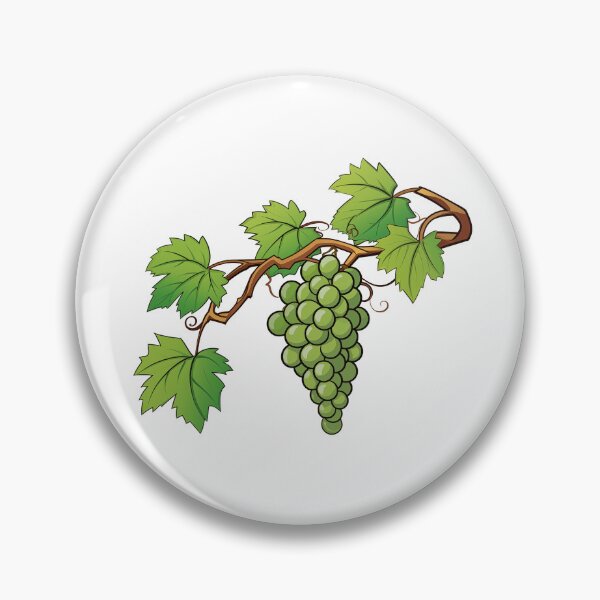 Item preview, Fresh Green Grapes on Vine Botanical Illustration designed and sold by New-School-Wave.