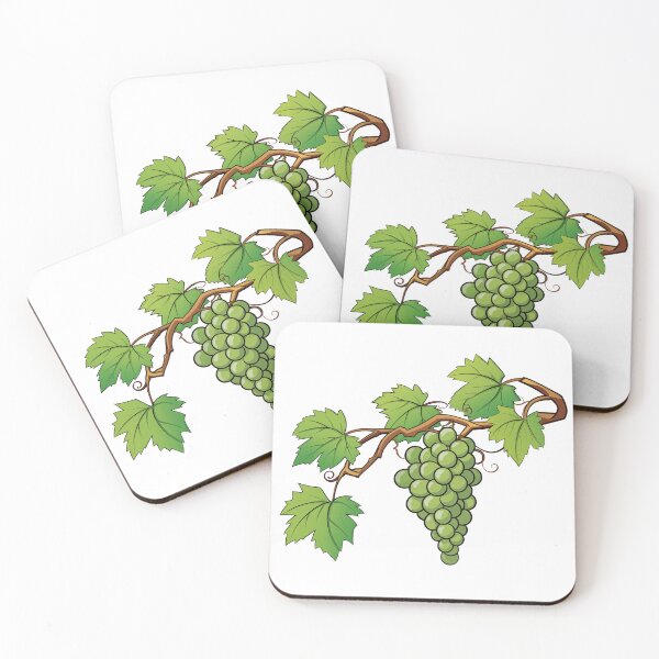 Item preview, Fresh Green Grapes on Vine Botanical Illustration designed and sold by New-School-Wave.