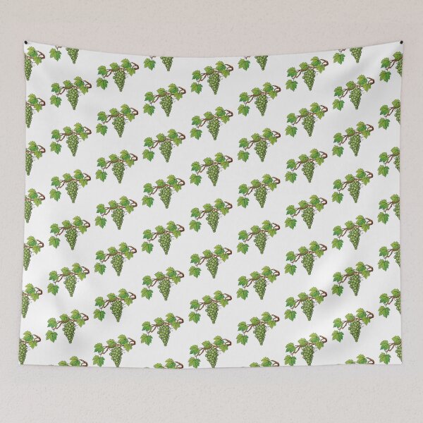 Item preview, Fresh Green Grapes on Vine Botanical Illustration designed and sold by New-School-Wave.