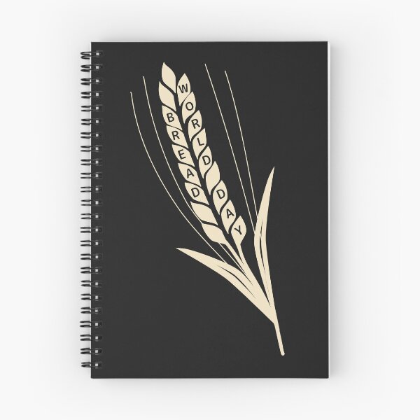 Item preview, World Bread Day – Monochrome Wheat Letter Rebus designed and sold by PuniverseDesign.