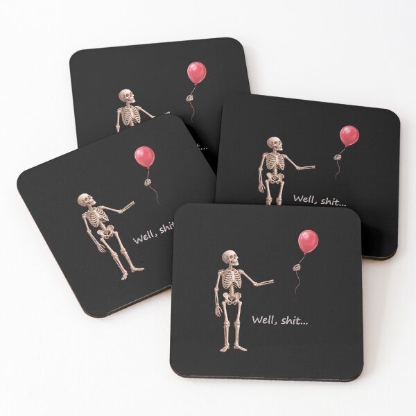 Item preview, Well Skeleton Holding Balloon Gothic Halloween designed and sold by Dmo3HarkoArt.