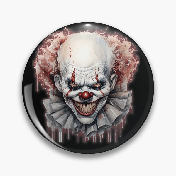 Artikelvorschau, Gruseliges, böses Clown-Aquarell-Horrorporträt entworfen und verkauft von JamesMRobins.