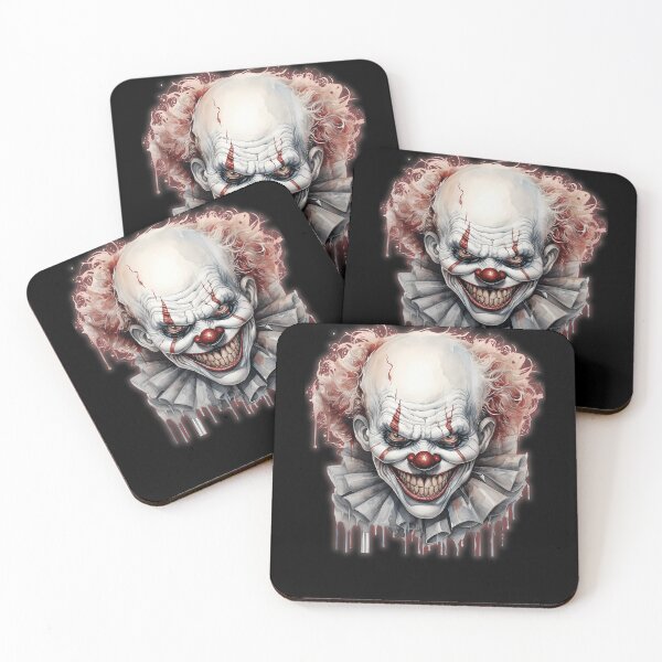 Item preview, Creepy Evil Clown Watercolor Horror Portrait designed and sold by JamesMRobins.