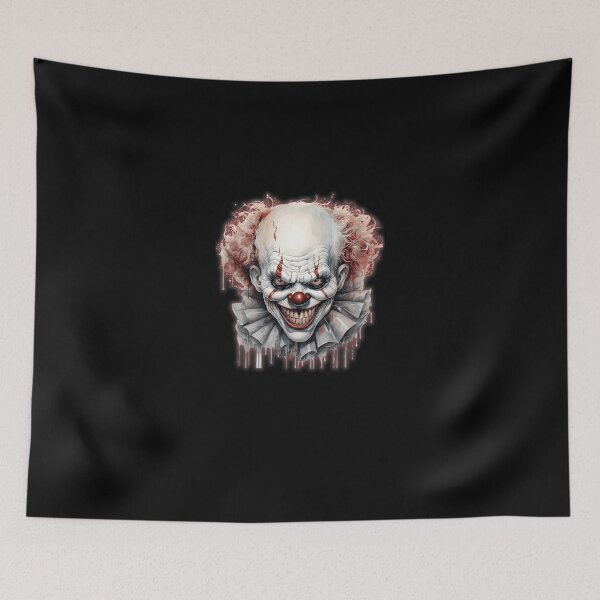 Item preview, Creepy Evil Clown Watercolor Horror Portrait designed and sold by JamesMRobins.