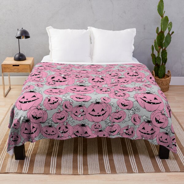 Item preview, Pink Halloween Laughing Pumpkins Spooky Season  designed and sold by LauraCoxArt.