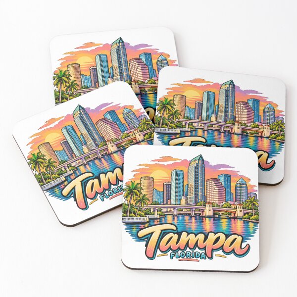 Item preview, Hand Drawn Tampa Florida Travel Souvenir Landmark Gift designed and sold by MichaeIRellov.