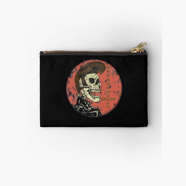 Item preview, Psychobilly Skeleton Rocker Vintage Badge designed and sold by JamesMRobins.