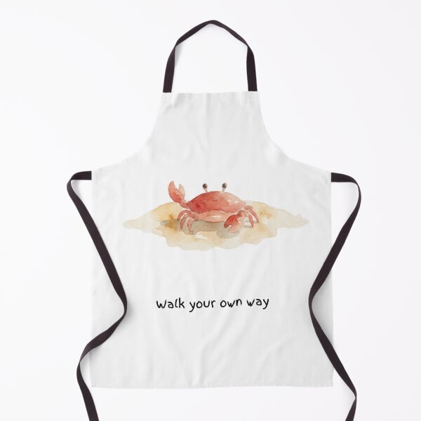 Item preview, Cute Watercolour Crab Inspirational Walk Your Own Way  designed and sold by made by Golightly x.