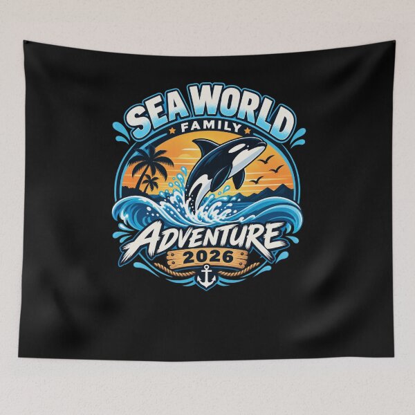 Item preview, Sea World Family Adventure 2026 Family Trip Marine Park Vacation designed and sold by drawwiika+44.