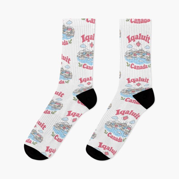 Item preview, Iqaluit Canada Cute Pink Kawaii City designed and sold by HowToCanadian.