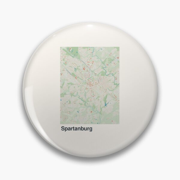 Item preview, Spartanburg Minimalistic Map Art designed and sold by MapsNerd.