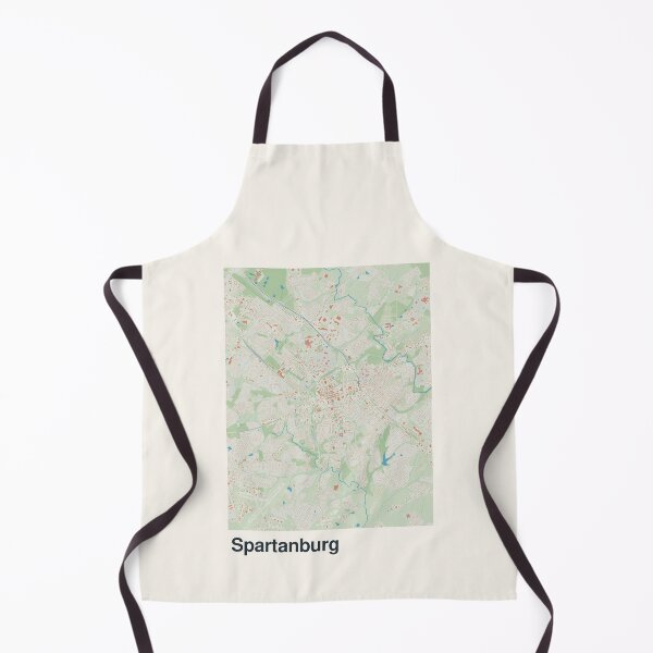 Item preview, Spartanburg Minimalistic Map Art designed and sold by MapsNerd.