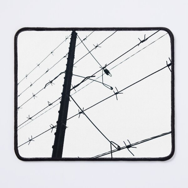 Item preview, Barbed wire fencing designed and sold by MyBnwPhotoworld.