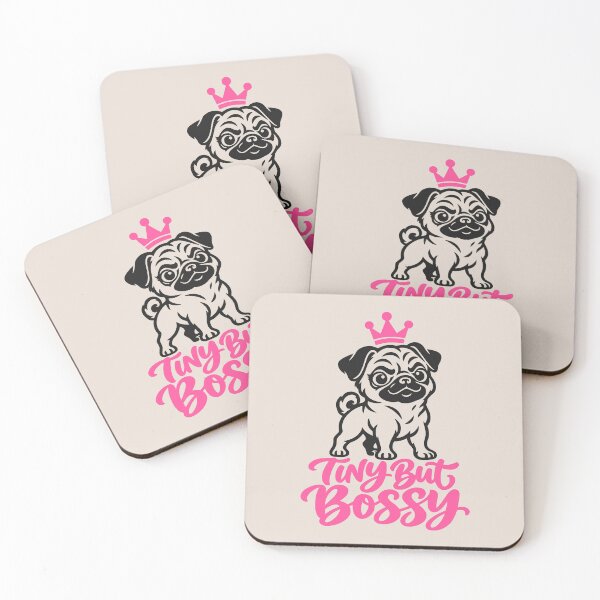 Item preview, Tiny But Bossy Pug Dog Queen designed and sold by MavtM.